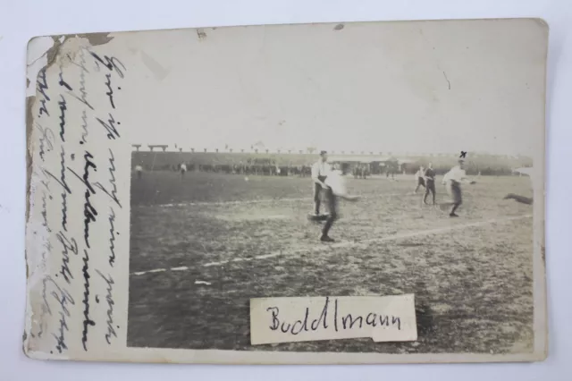 Foto Soldaten Feldgrau beim Fußball 1.Weltkrieg