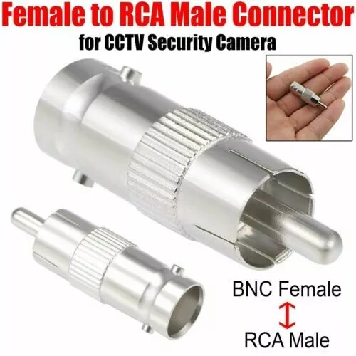 BNC to RCA Phono Male Female Connector Plug Adapter Converter CCTV Camera Cable