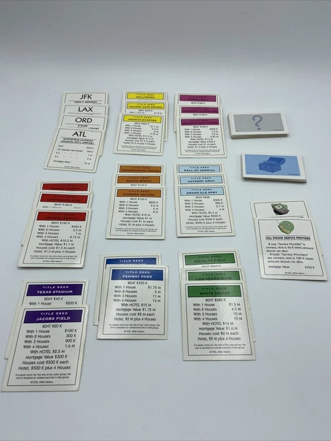 MONOPOLY ELECTRONIC BANKING 28 Replacement Title Deed Cards 16 Comm 16 monopoly-electronic-banking-28-replacement-title-deed-cards-16-comm-16