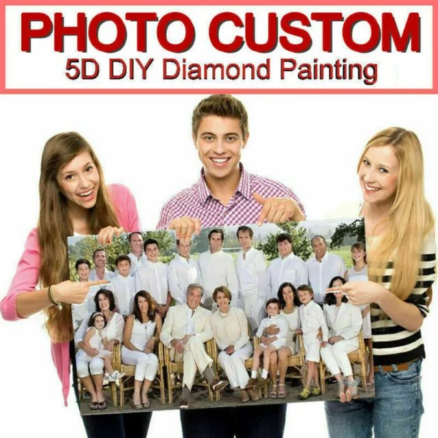 New Personalized Photo Custom Diamond Painting Arts 5D DIY Full Round Drill