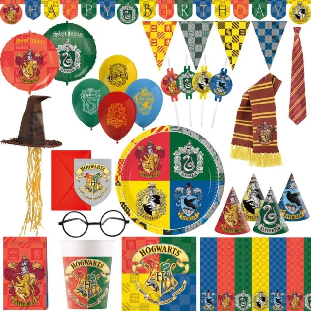 Harry Potter Party Deko Geburtstag Set Kindergeburtstag Kostüm Dekoration bunt