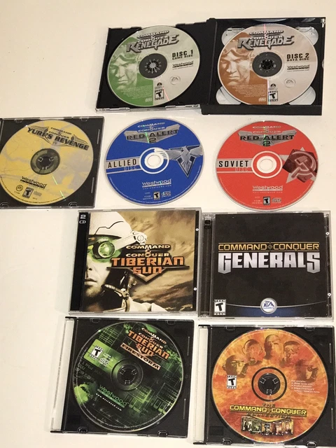 COMMAND CONQUER 1 Red Alert Tiberian Sun Firestorm PC Video Game 