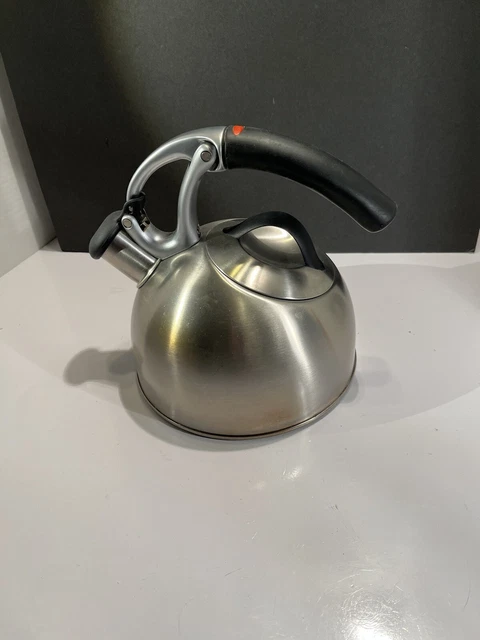 OXO Uplift Tea Kettle 2qt 1.9L Brushed Stainless Steel - Low Whistle - Teapot