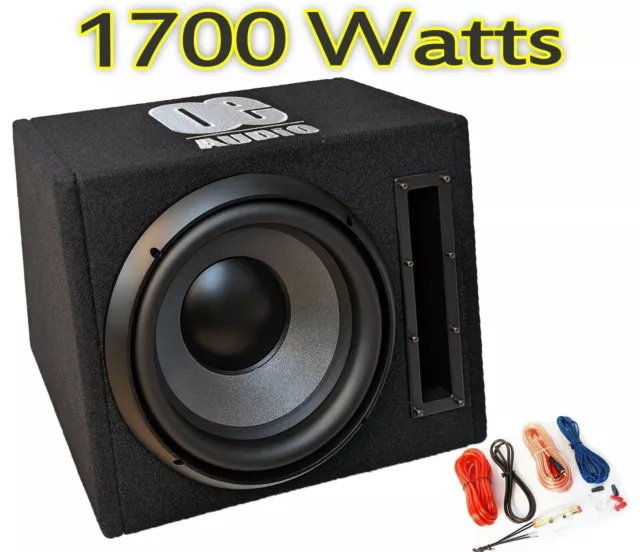 12”inch Car Audio Active Amplified Built in Amplifier Bass Sub Box 1700W 2022/23