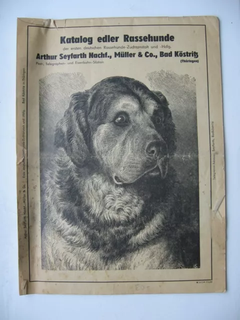 Katalog edler Rassehunde-Hunde-Hundezucht-1959-Bad Köstritz-Thüringen