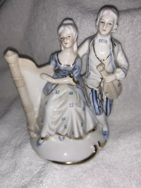 Andrea By Sadek Colonial Couple Music Box Figurine