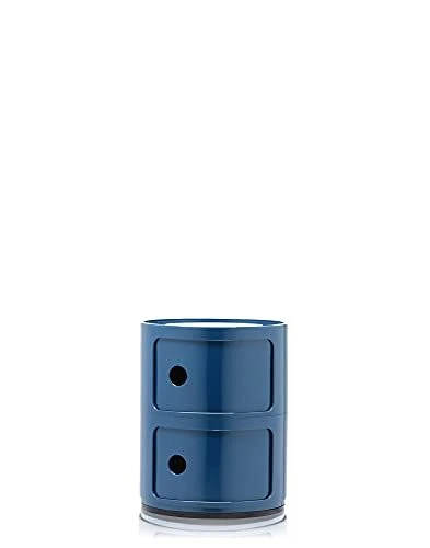 Kartell Componibili Conteneur 2 éléments Bleu Base ronde