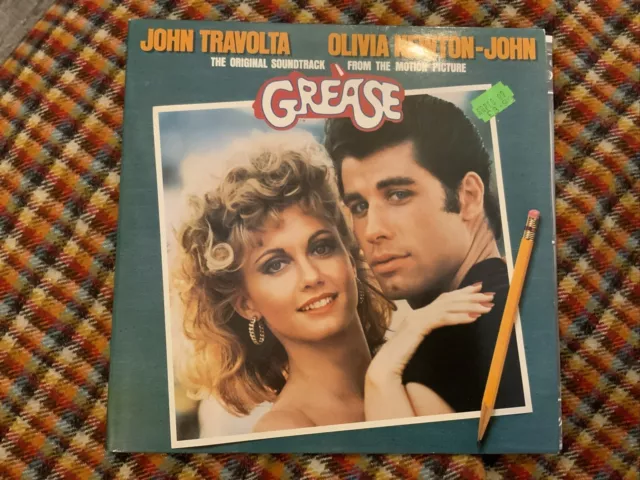 ORIGINAL SOUNDTRACK OLIVIA NEWTON-JOHN GREASE 1978 UK Double Vinyl LP FILM