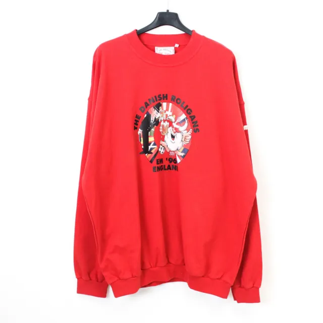 Hummel Danish Roligans '96 England felpa Uomo XL giacca maglione pullover rosso