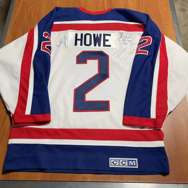GORDIE HOWE SIGNED DETROIT RED WINGS CCM HERITAGE WOOL JERSEY PSA/DNA AUTH  COA