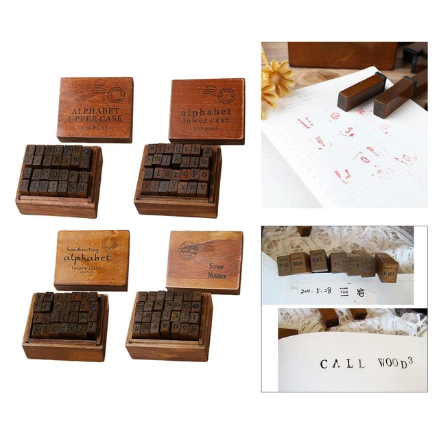 28-teiliges Holz Gummistempel Set zum Selbermachen Kartenherstellung Handwerk