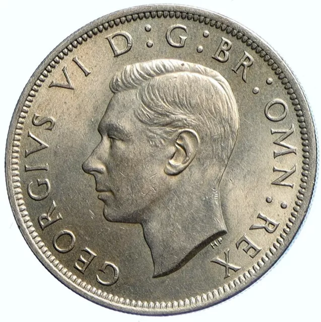 1948 Great Britain United Kingdom King George VI Vintage Half Crown Coin i112809