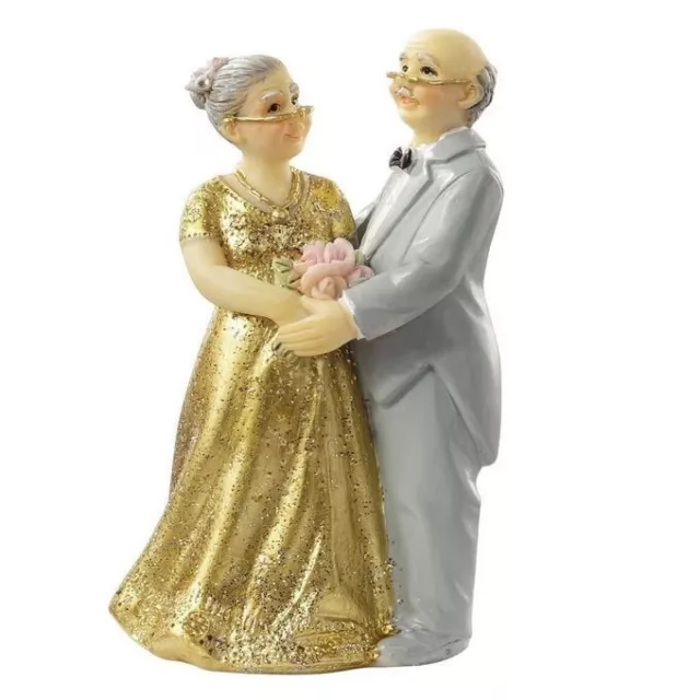 Figurine Mariage - Couple de mariés - Noces d'or