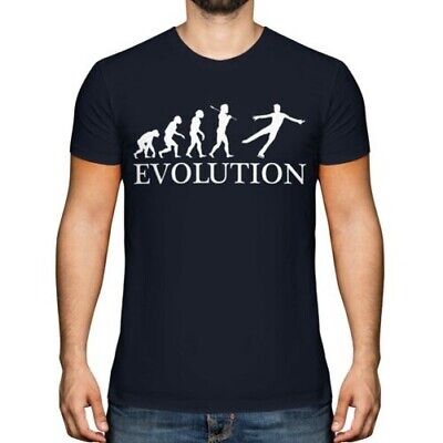 Figura Pattinatrice Evolution Of Uomo T-Shirt Regalo Pattinaggio su Ghiaccio