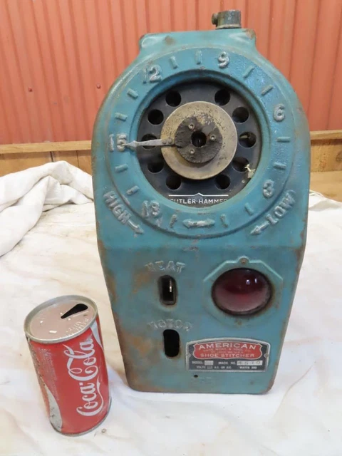Vintage American Shoe Stitcher Model 8N Rheostat Electrical Switch Steampunk Art