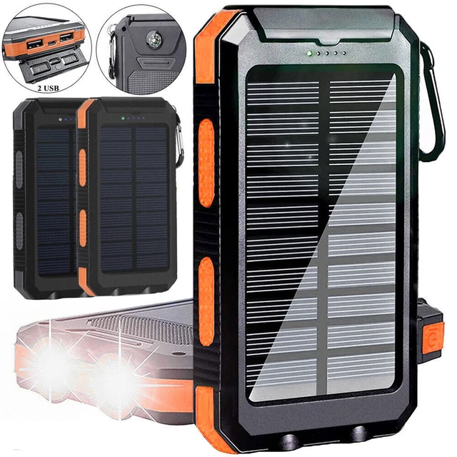 2023 Waterproof Solar Power Bank 10000000mAh Portable External Battery Charger