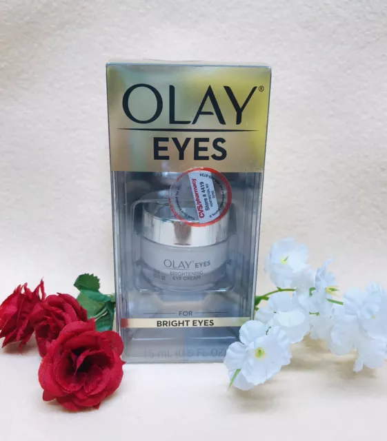 OLAY Instantly Brightening Eye Cream for Reducing Dark Circles, (0.5 fl oz)