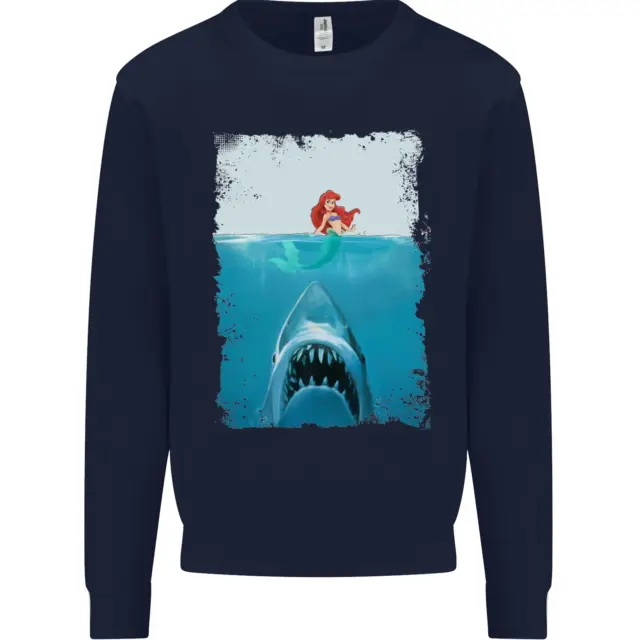 Felpa maglione da uomo Funny Shark Parody Scuba Diving 3