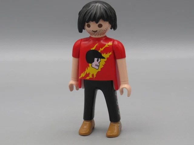 PLAYMOBIL - HOMME au tee-shirt tête de mort - Geobra 1994 EUR 5,00