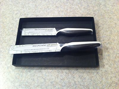 spelucchino acciaio inox rivestimento ceramica BRANDANI Brandani Set Coltello verdure 