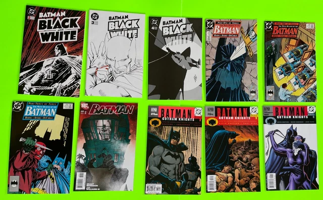Batman lot: Gotham Knights BLACK AND WHITE Legends Dark Knight SHADOW OF THE BAT 2