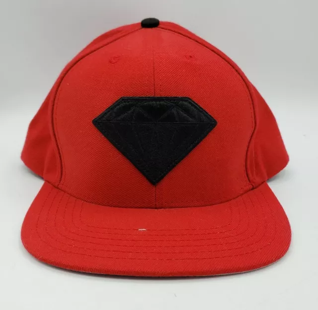 Diamond Supply Co Red/Black Ball Cap Men's Hat Adjustable Snapback One Size