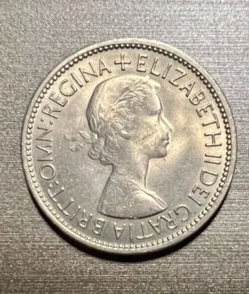 Two Shillings Münze 1954-1967 Großbritannien Queen Elizabeth II. SS-VZ