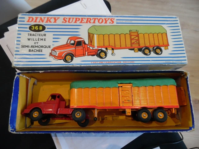 Dinky Toys 36B Supertoys - Tracteur Willeme Et Remorque Bâchée - 1:43 - Atlas - Neuf