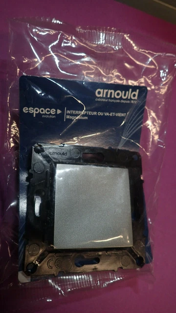 Arnould Espace EVOLUTION 51100 - Interrupteur Va et Vient MAGNESIUM