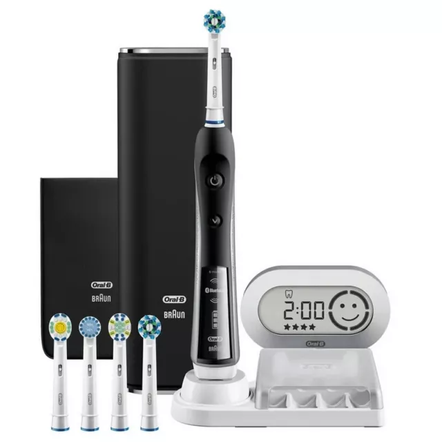 Oral B Soporte Cepillos + Cargador + Estuche + Bolsa + 4 Reacmbios + Pantalla