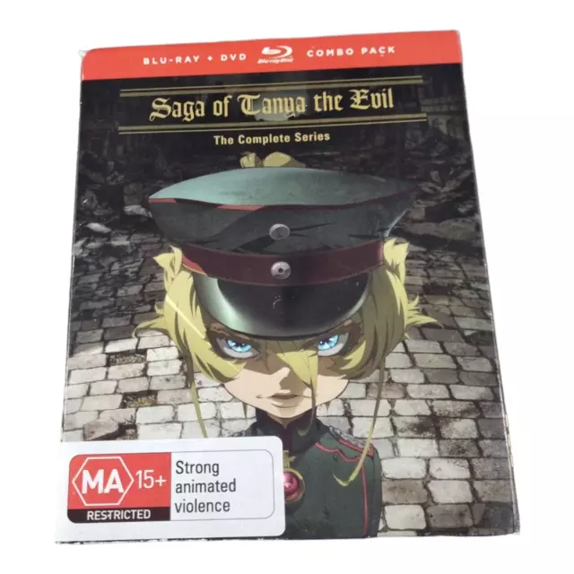 Saga Of Tanya The Evil | Blu-ray + DVD Complete Series (2017) | Region B + A