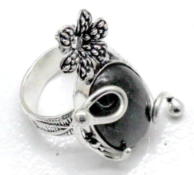 925 Sterling Silver Natural Labradorite Gemstone Handmade Jewelry Ring (US) S-6