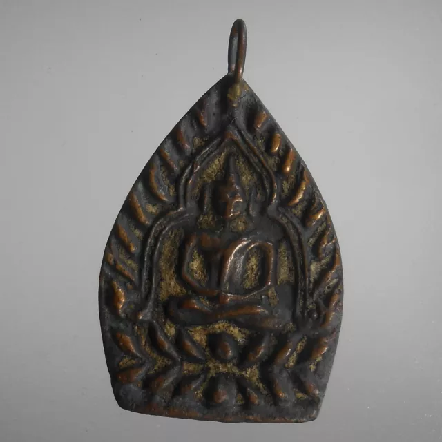 TOP REAL CERTIFICATE 1st AWARD LP BOON OLD THAI AMULET PENDANT RICH MONEY 2