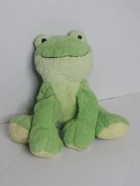 TY Pluffies Leapers the Frog Green Plush Stuffed Animal 2006 Lovey Toy 8"