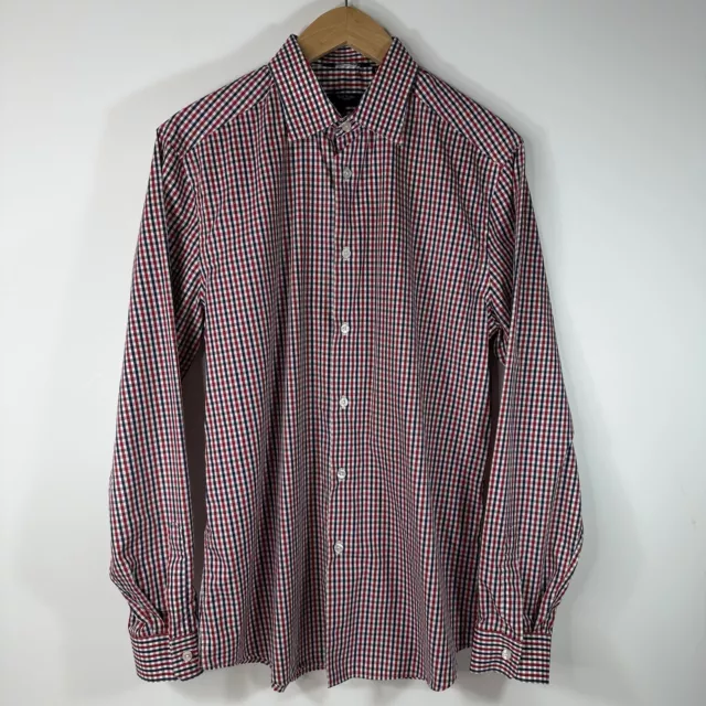 Camisa con botones Paul Smith London The Byard manga larga hecha en Italia para hombre 16 41