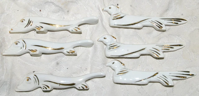 Porte-couteaux en porcelaine Pfeffer Gotha art déco
