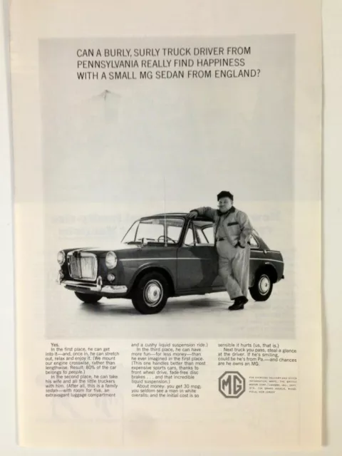 1965 MG Sports Sedan Print Ad