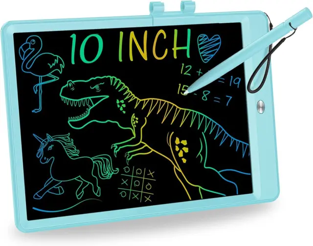 LCD Writing Tablet, 10 Inch Colorful Toddler Doodle Board Drawing Tablet, Era...