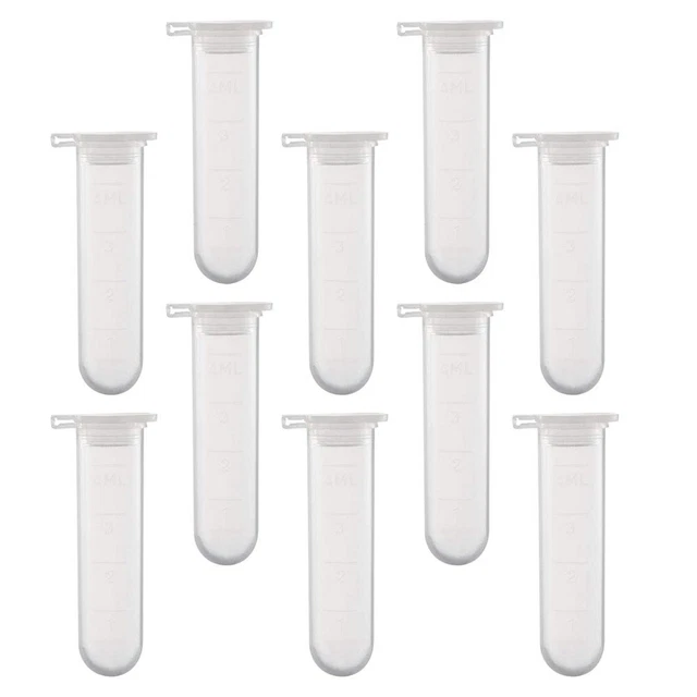 50 Pcs Polypropylene Falcon Tubes Centrifuge Tube Glass Test Tubes Round Bottom