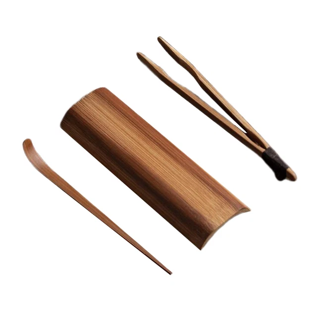 Handmade Bamboo Kung Fu Tea Set, Tea Ceremony Tea / Spoon/