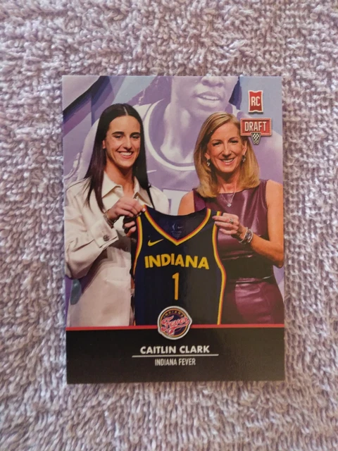 CAITLIN CLARK ROOKIE Draft Card #1 Indiana Fever Basketball 1St Round