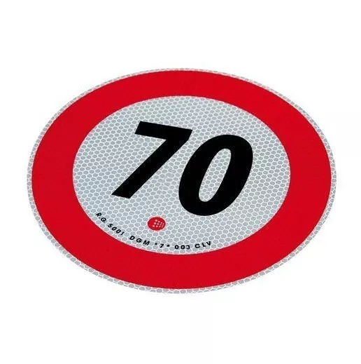 Disque Signalisation Limitation De Vitesse 70 Kmh Réfléchissant Homologué