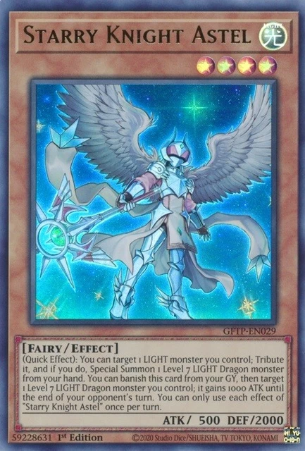 Yugioh! Starry Knight Astel - GFTP-EN029 - Ultra Rare - 1st Edition Near Mint, E
