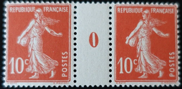 Bloc De Timbres France TYPE SEMEUSE N°140 N 5, Bleu Et Noir, NEUF** (cote +150)