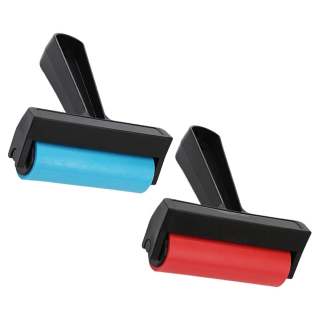 2 Pcs Plastik Kind Bemalen Von Strasswalzen Stickdruckwalze Volle Bohrwalzen