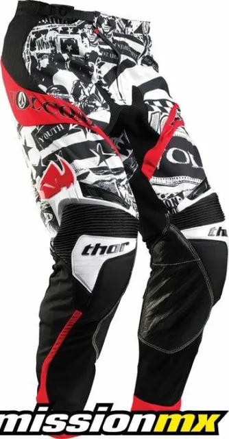 Thor MX Phase Giovani Motocross Y26" Volcom Ltd Rosso/Vuoto/Whi Enduro/Off-road