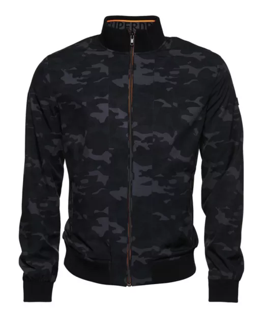 MENS SUPERDRY CAMO Design Flyweight jacket Harrington UK Size