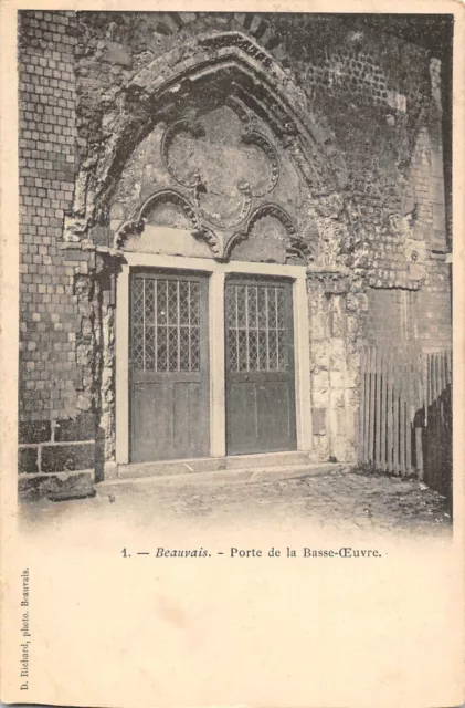 CPA  BEAUVAIS  Porte de la Basse-Oeuvre (141702)