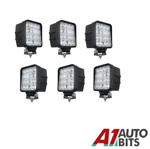 Kit 10 Phares LED Travail 48W Blanc – Pour SUV, 4x4, ATV