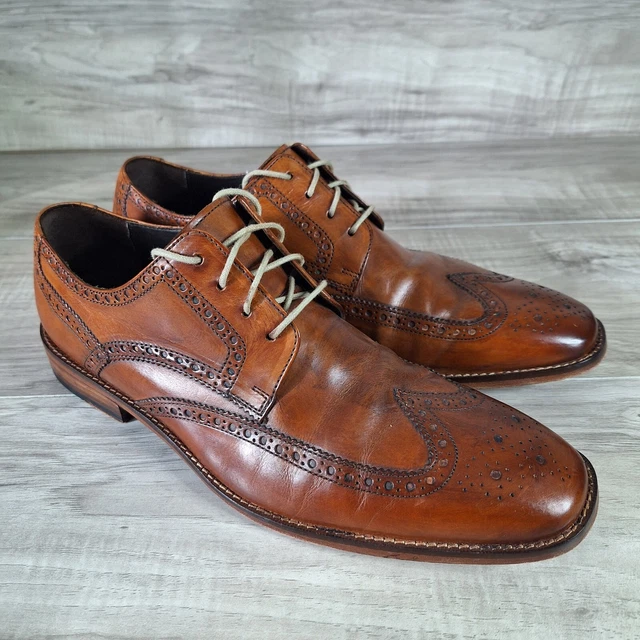 COLE HAAN AIR Giraldo Mens 12M Brown Leather Sneakers  display picture 3